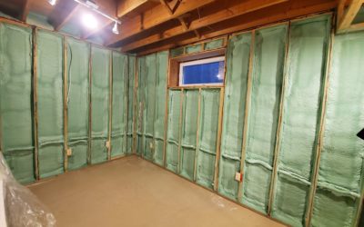 This large basement will be very warm thanks to Nexseal 2.0 HFO closed cell spray foam.